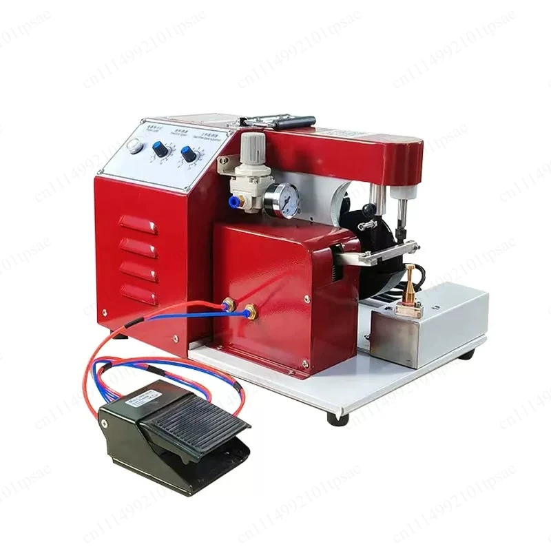 Manual oil edge machine, motor, leather edge coating, finished product