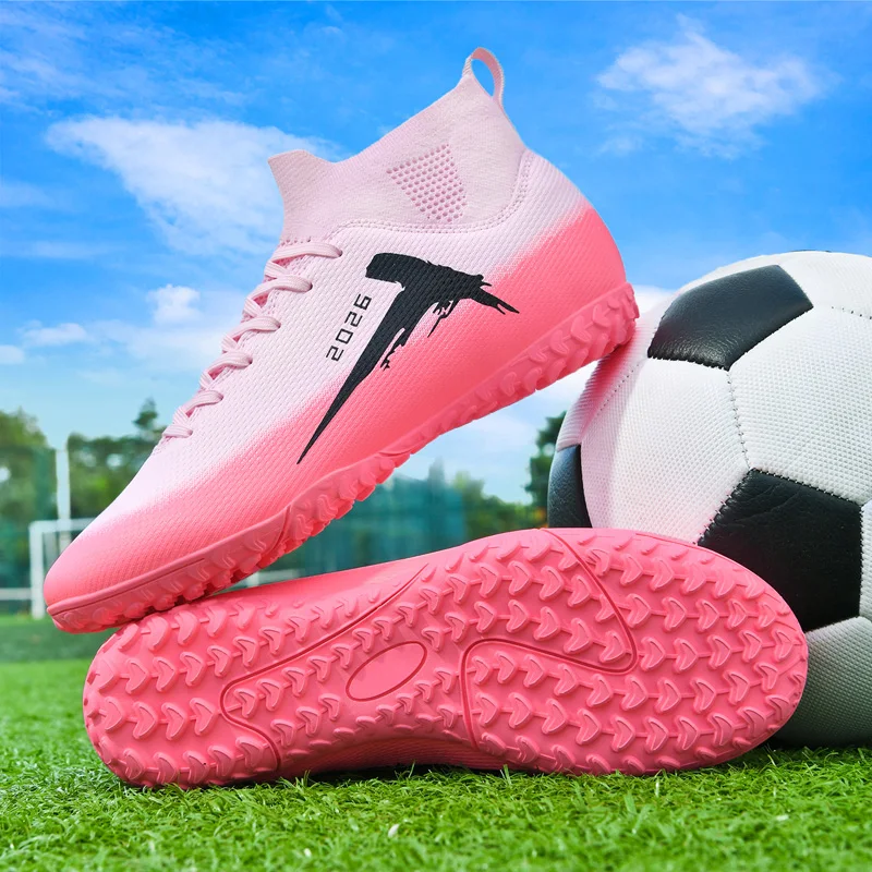 

Men Football Field Boots Professional Society Cleats Original Children Soccer Shoes Grass Training Kids Non Slip Football Shoes