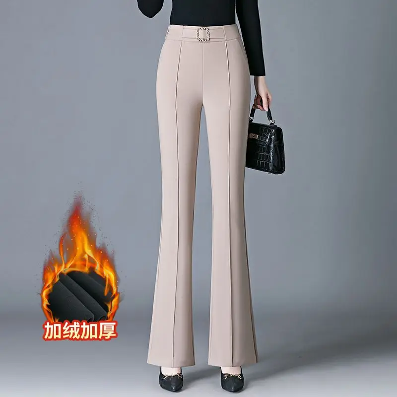 Hohe Taille Abnehmen Casual frauen Hosen Drapieren Ausgestelltes Elastische Taille Fischschwanz Hosen Neue 2025, Stil Lose Fit Hosen TT331