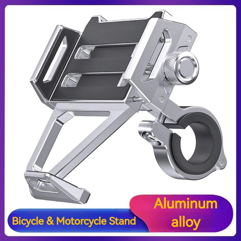 

Aluminium Alloy Bike Phone Holder 360 Rotation Motorcycle Stand Shockproof Bicycle Bracket For iPhone 14 13 12 Pro Max Samsung