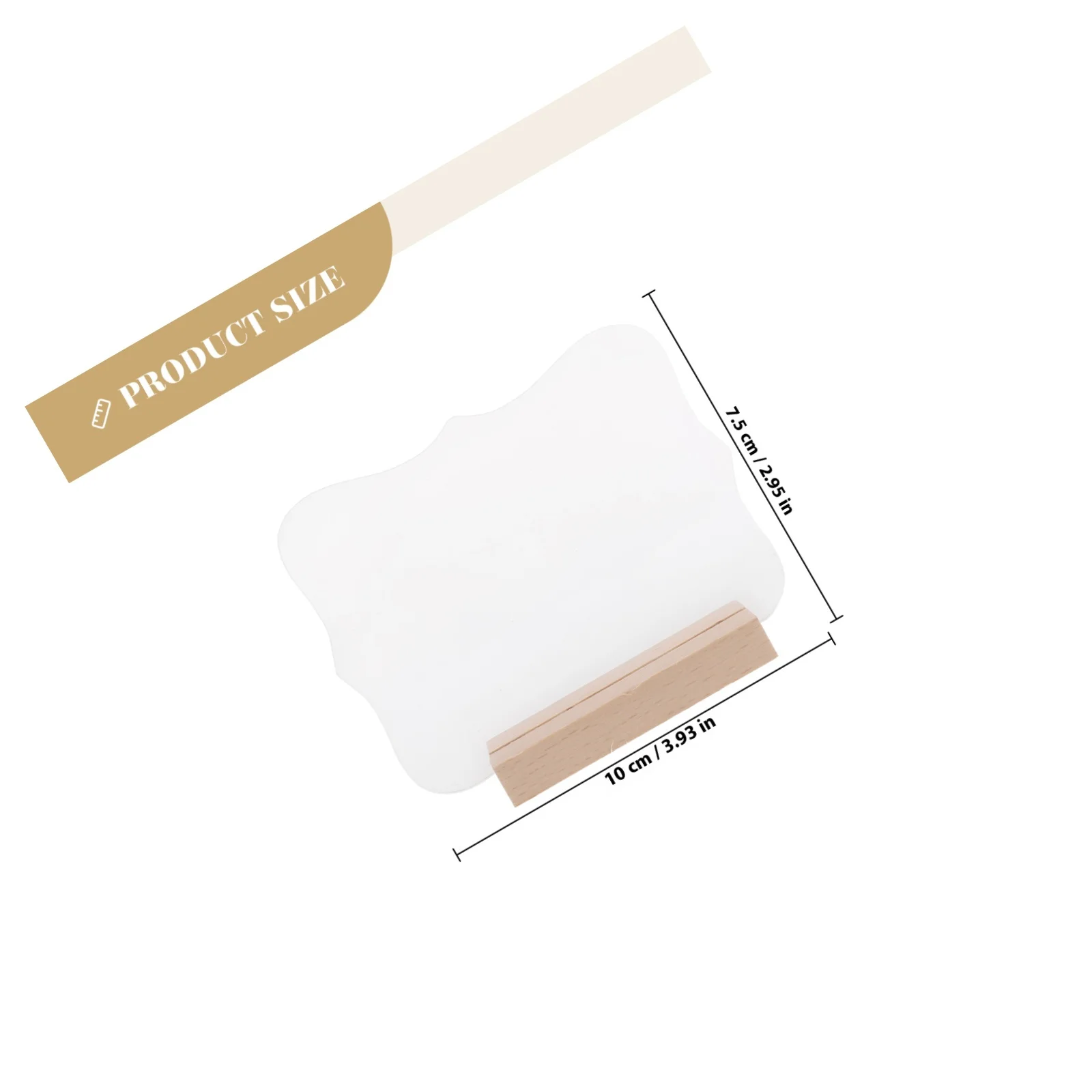 4 قطعة علامات الجدول الاكريليك قاعدة خشبية رسالة مجلس الزفاف محفوظة حامل أرقام الجلوس للولائم حفلة الحدث الجدول الديكور #6