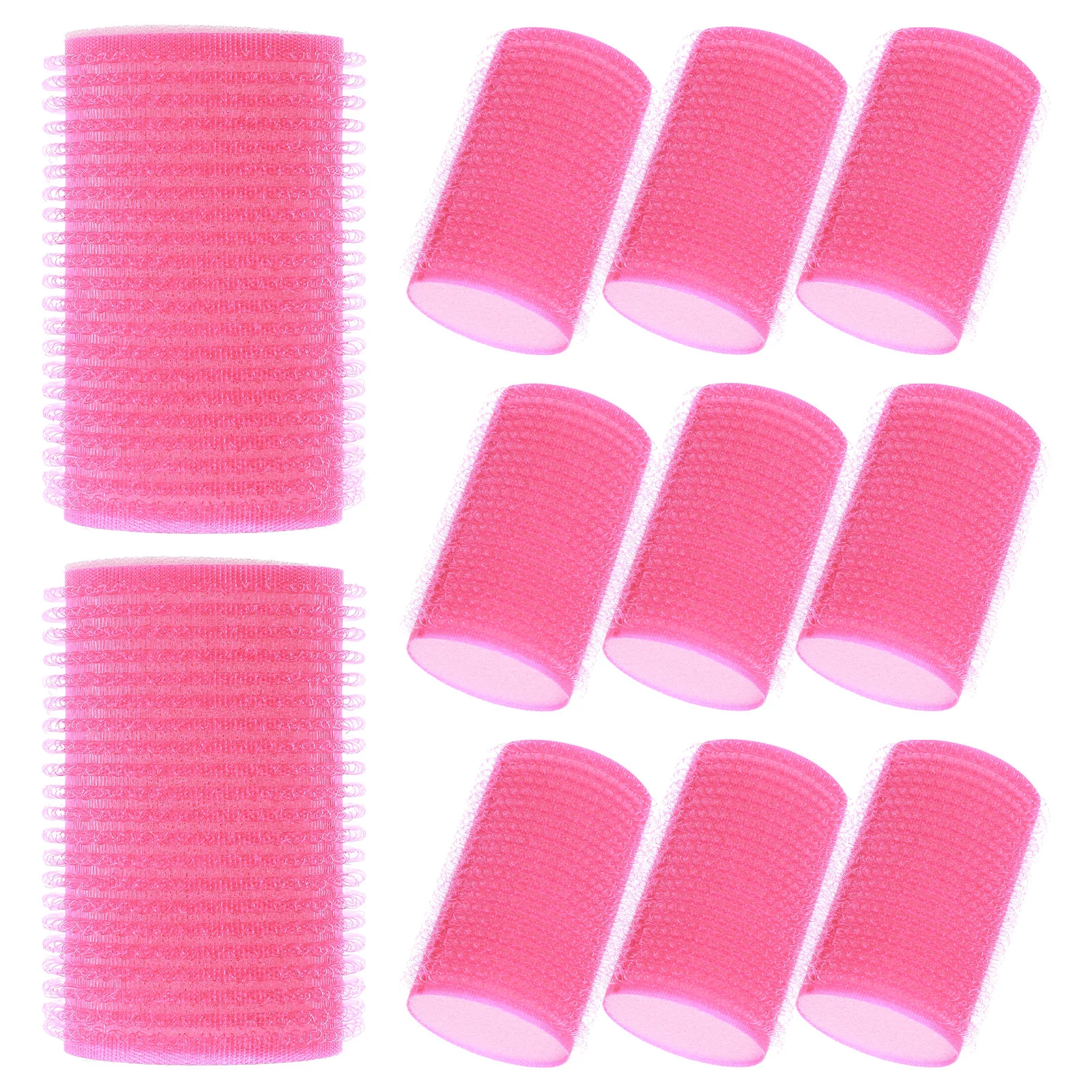 12 Pcs Sponges Hair Curler Women Styling Tool Curling Iron Roller Rosy Stick Man