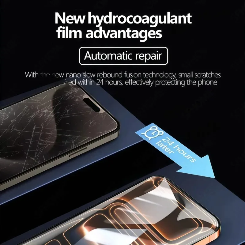 4pcs HD Full Cover Hydrogel Film For iPhone 11 12 13 14 15 16 17 Pro Max 14 15 16 Plus 17 Air Screen Protecton Protection view 2