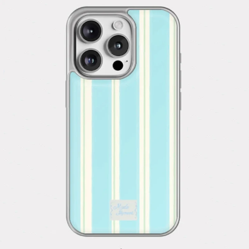 Colored Stripe Lichee Pattern Electroplated Drip Glue Phone Case For Samsung Galaxy S23 FE S24 PLUS S25 ULTRA S26 EDGE Cover view 5