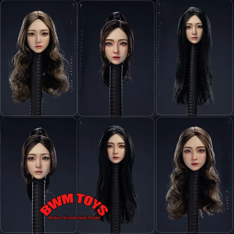 

В наличии W TOYS 1/6 масштаб Женский солдат с подвижным глазом Сяо Ру, голова Скульптура тяжелой/легкой головы для макияжа для 12-дюймовой экшн-фигурки куклы