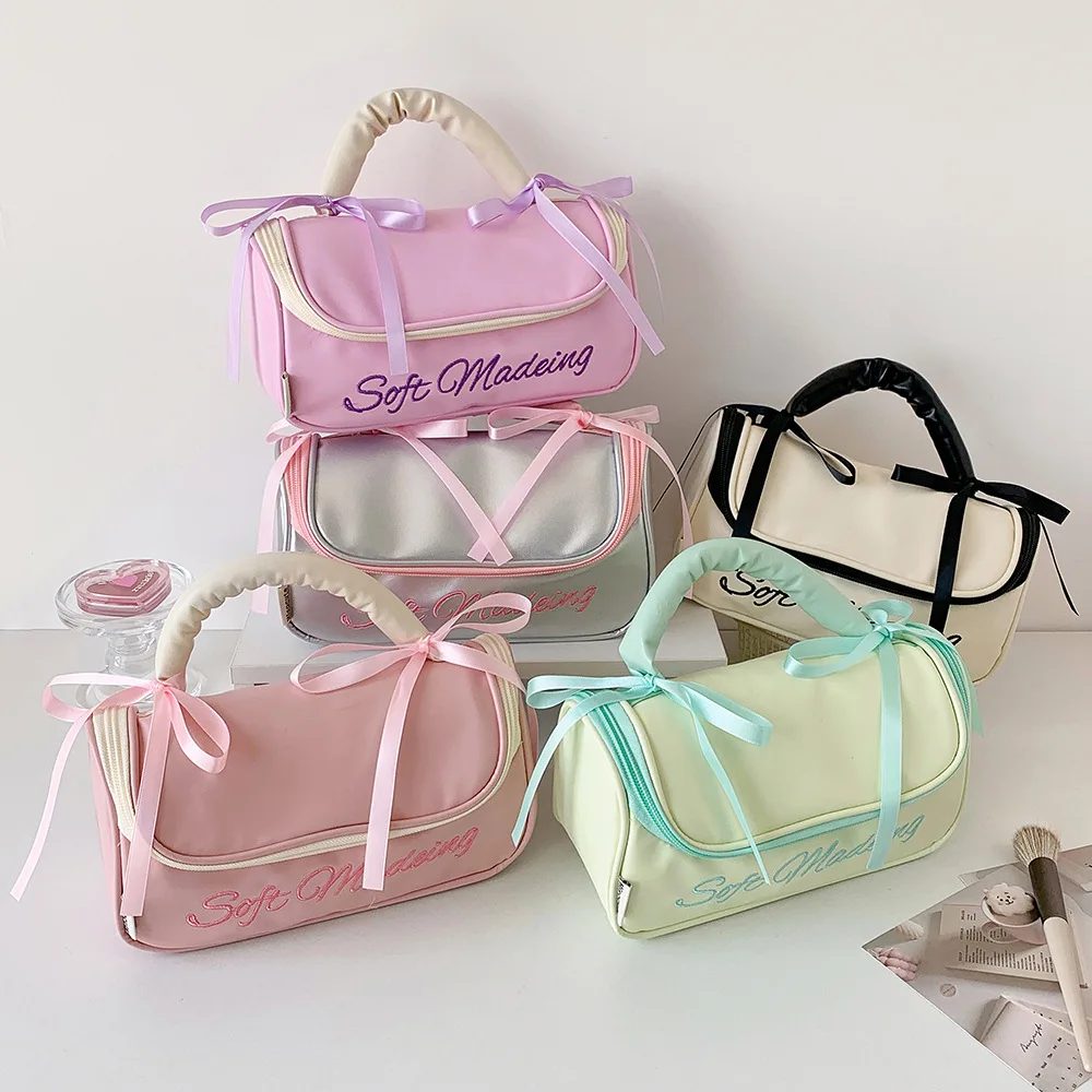 

Zippered Logo Bag Zipper Bag Makeup Bag For Personal Use Organization Cosmetic Storage