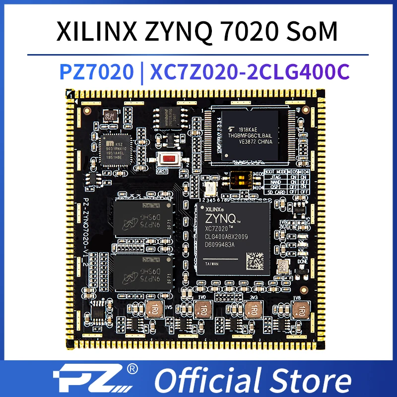 

Puzhi 7020 SOM Xilinx Zynq-7000 SoC XC7Z020 FPGA Core Board Industrial Grade System on Module Stamp Hole ZYNQ 7000