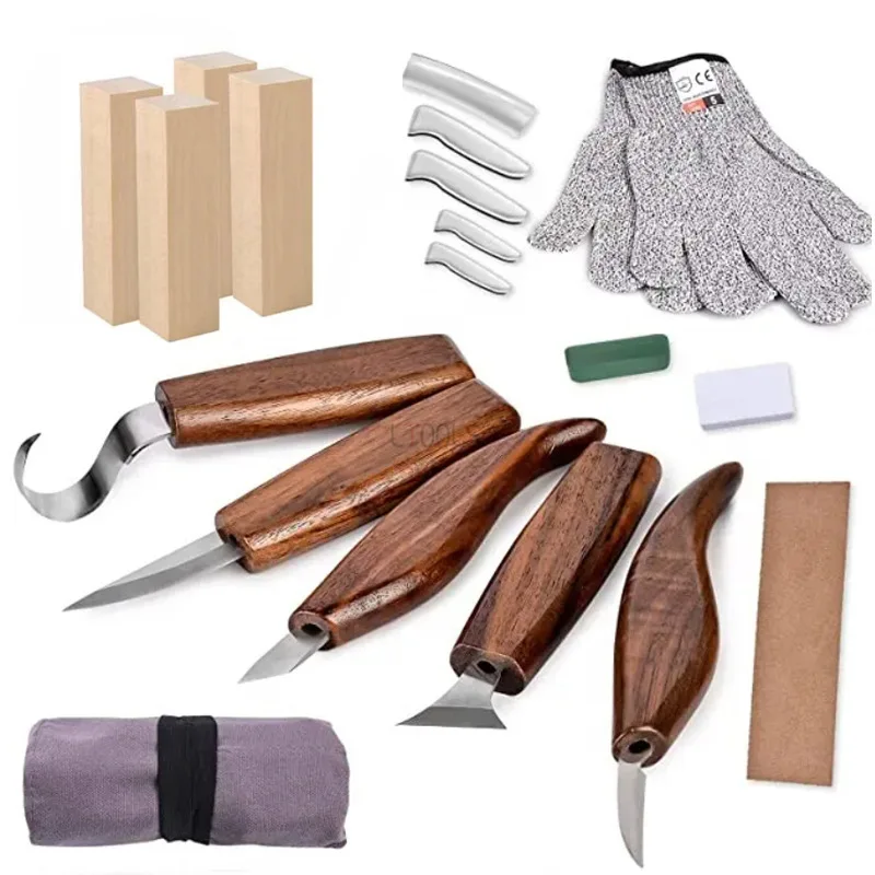 Wood Carving Tools Set, cinzel, carpintaria, cortador, ferramenta de mão, faca, Peeling, DIY, trabalho