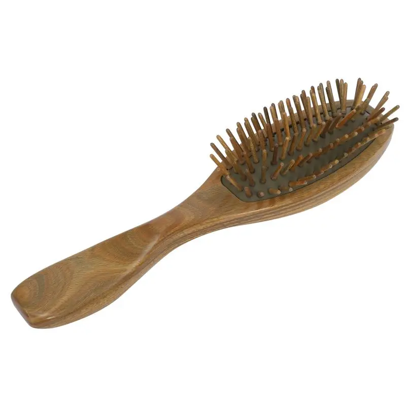 A83X-3X Sandalwood Hair Brush Wooden Natural Handmade Detangling Massage Hair Comb With Gift Box