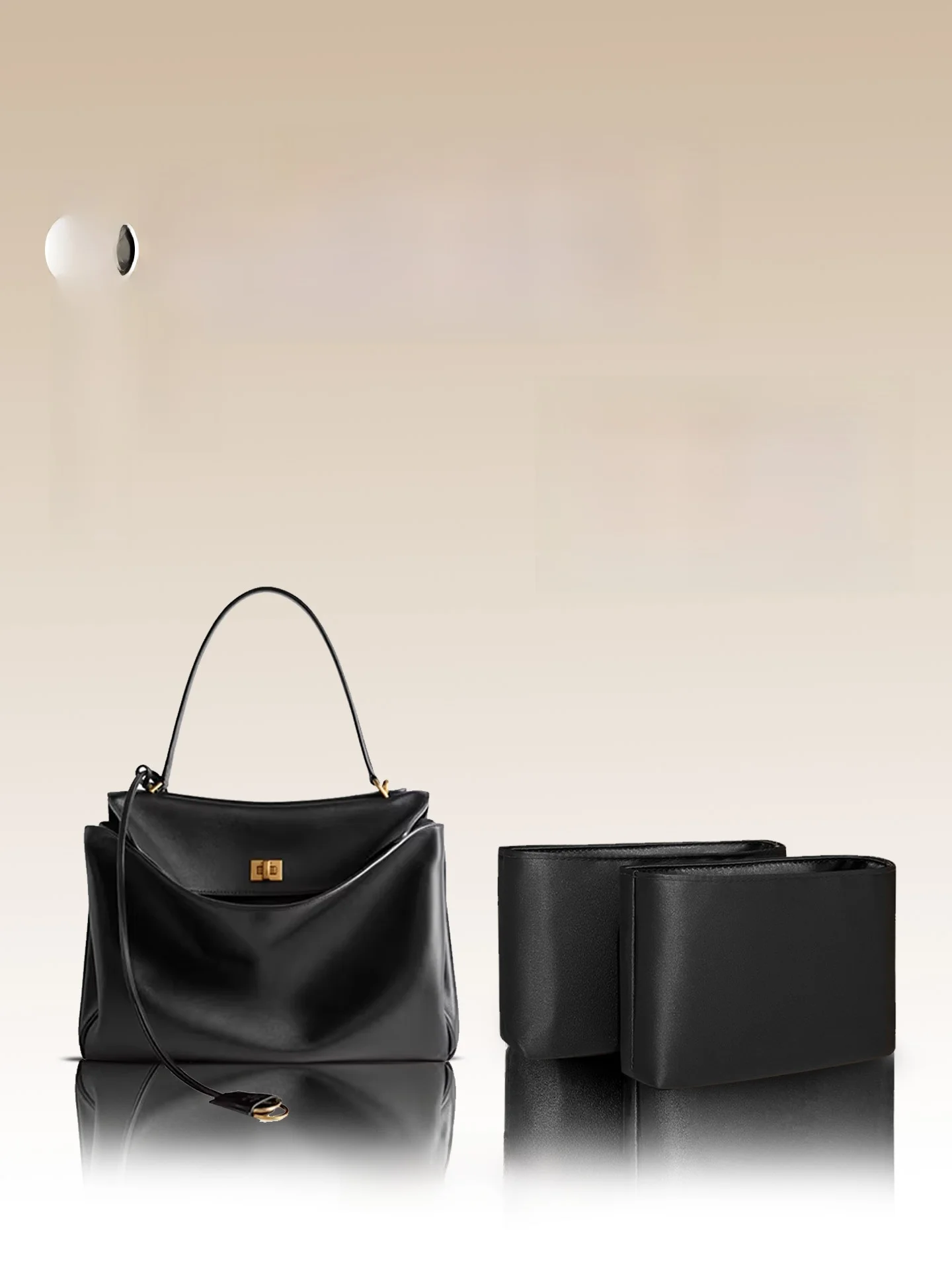 

Nylon Inner Bag Lightweight Organizer Insert for Rodeo Handbag Cube Structure Storage Pouches Universal Use