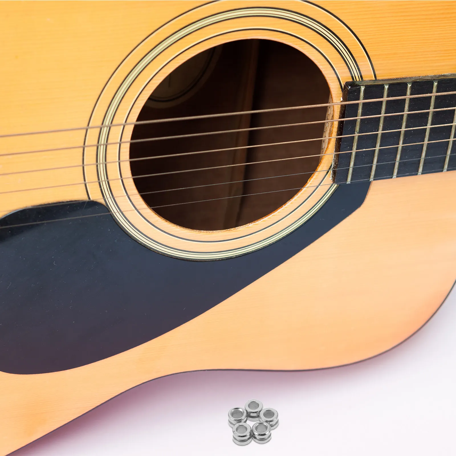 50Pcs Folk Acoustic Guitar String Beads Metal Ball End Tail Components Smooth Finish String Refitting Tools Acoustic Guitar
