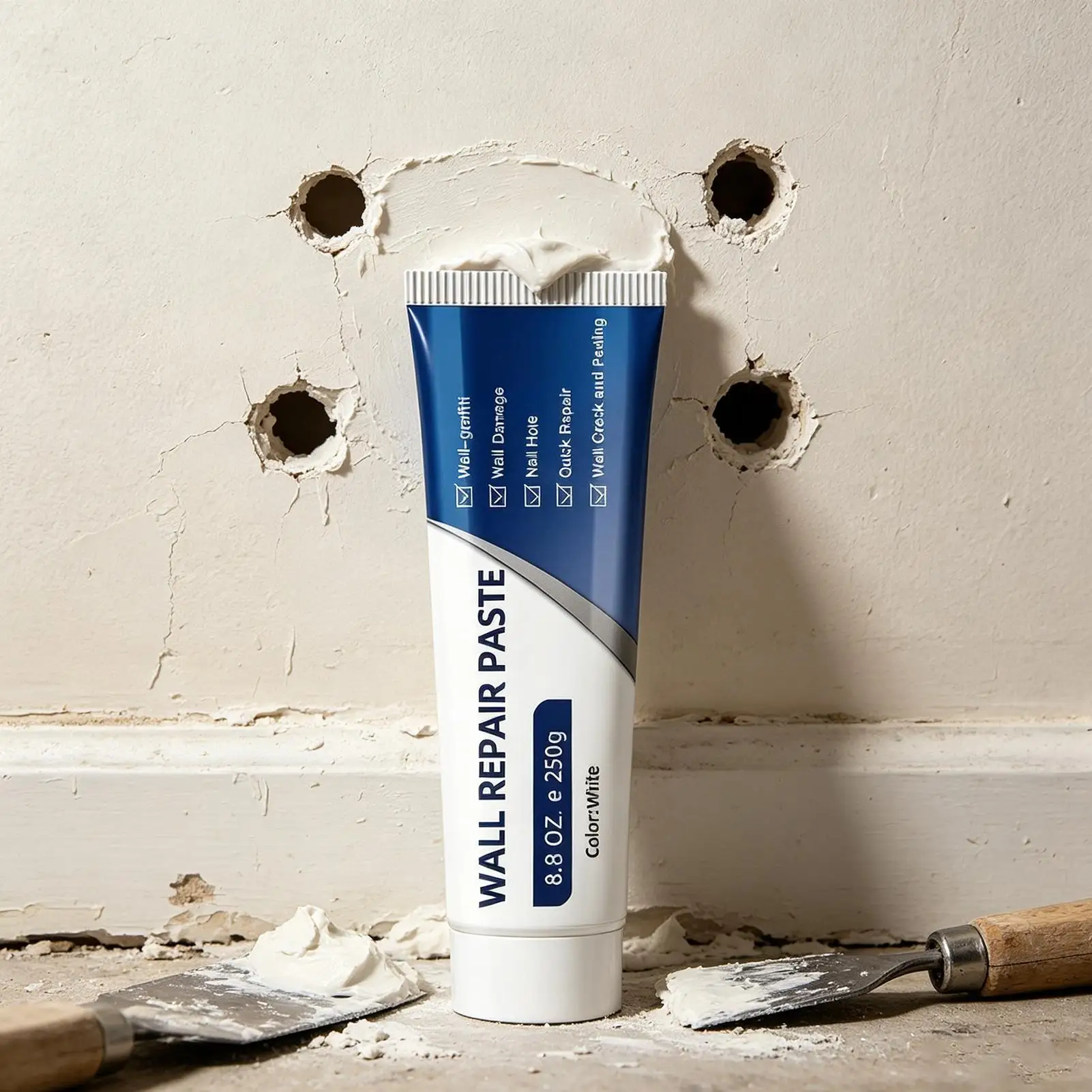 Wall Repair Paste | Drywall Quick Drying Mending Putty | Wall Mending Paste | for Holes Cracks DIY Home Grout Tile Concrete