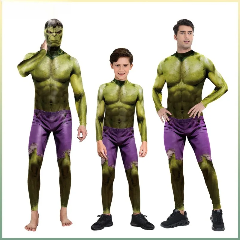 

Костюм супергероя Брюса Бенсона Халка: комбинезон с мускулистым телосложением для Хэллоуина, тематических вечеринок, косплея, для взрослых, унисекс
