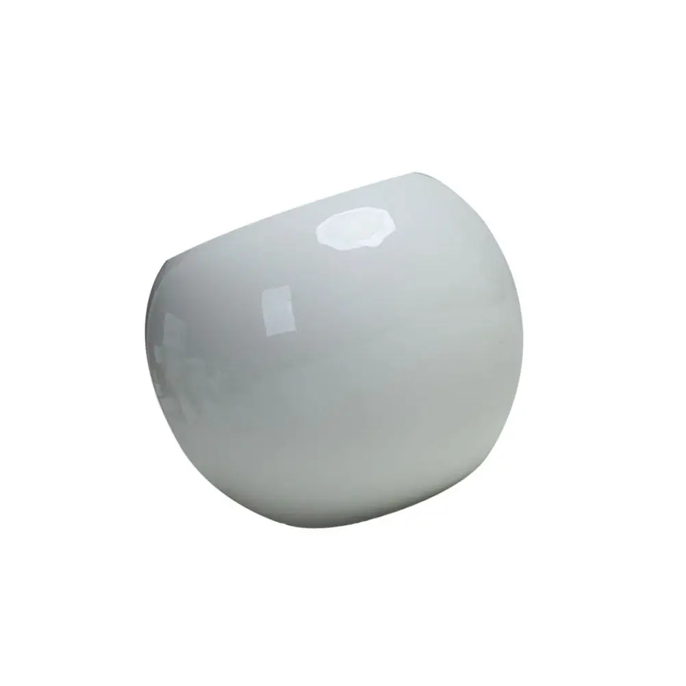 

White Ceramic Succulent Planter Pot Premium Craftsmanship No No Smell Simple Design for Home Office Bookshelf Cabinet