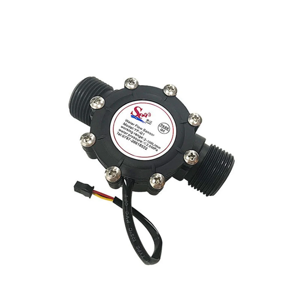 YF-G1 One Inch Big Hall Water Flow Sensor 1-100lpm SeaZhongjiang flow sensor BSP G1\