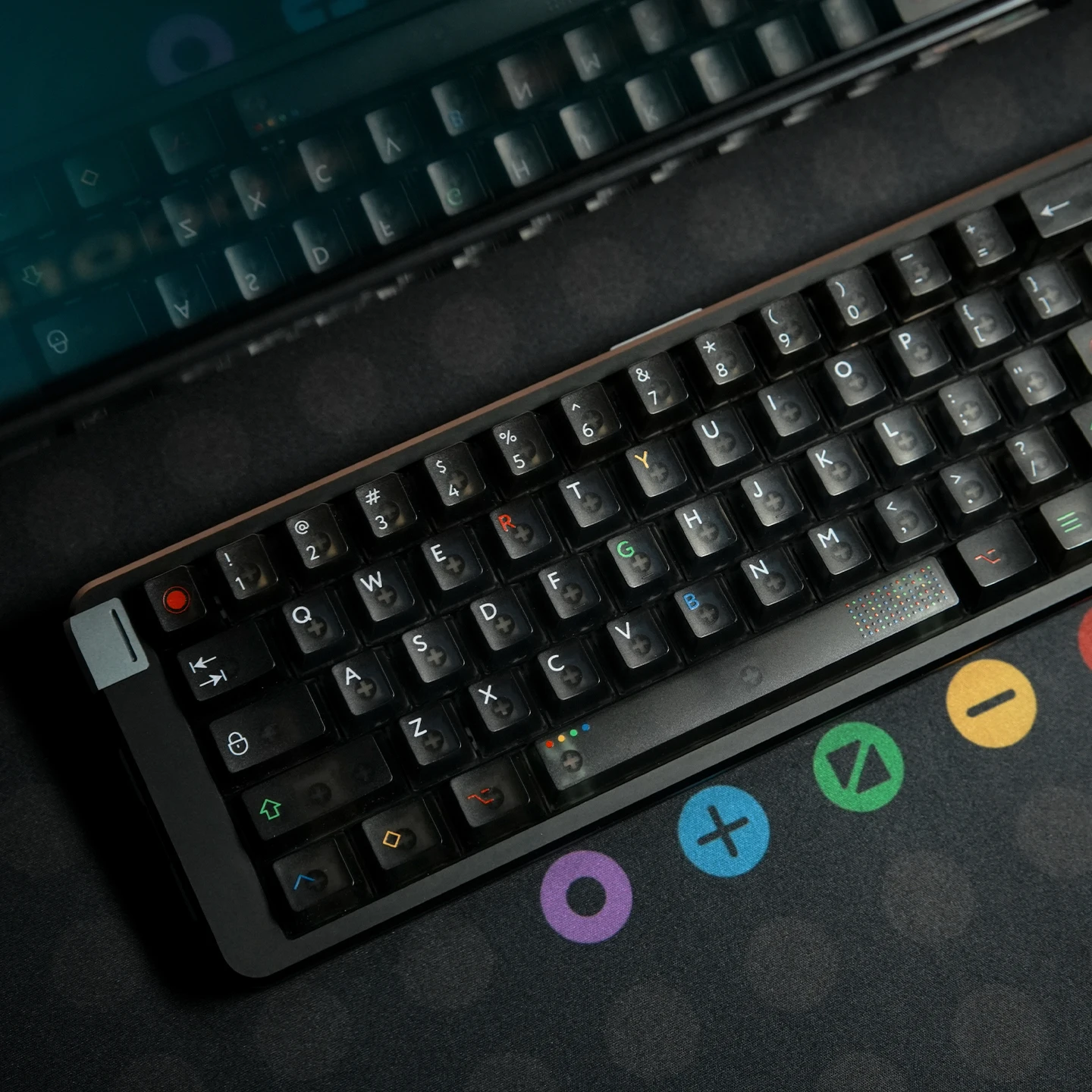 Dark Light Keycap 122 keys Cherry Profile Transparent Keycaps UV pad print PC Keycap For MX Cherry 61/96/104 Mechanical Keyboard