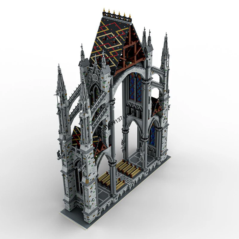 Nieuwe 41101 Stuks Stad Hot Selling Street View Moc Beroemde Gothic Kathedraal Mdeol Custom Puzzels DIY creatieve ideeën Kinderen Speelgoed