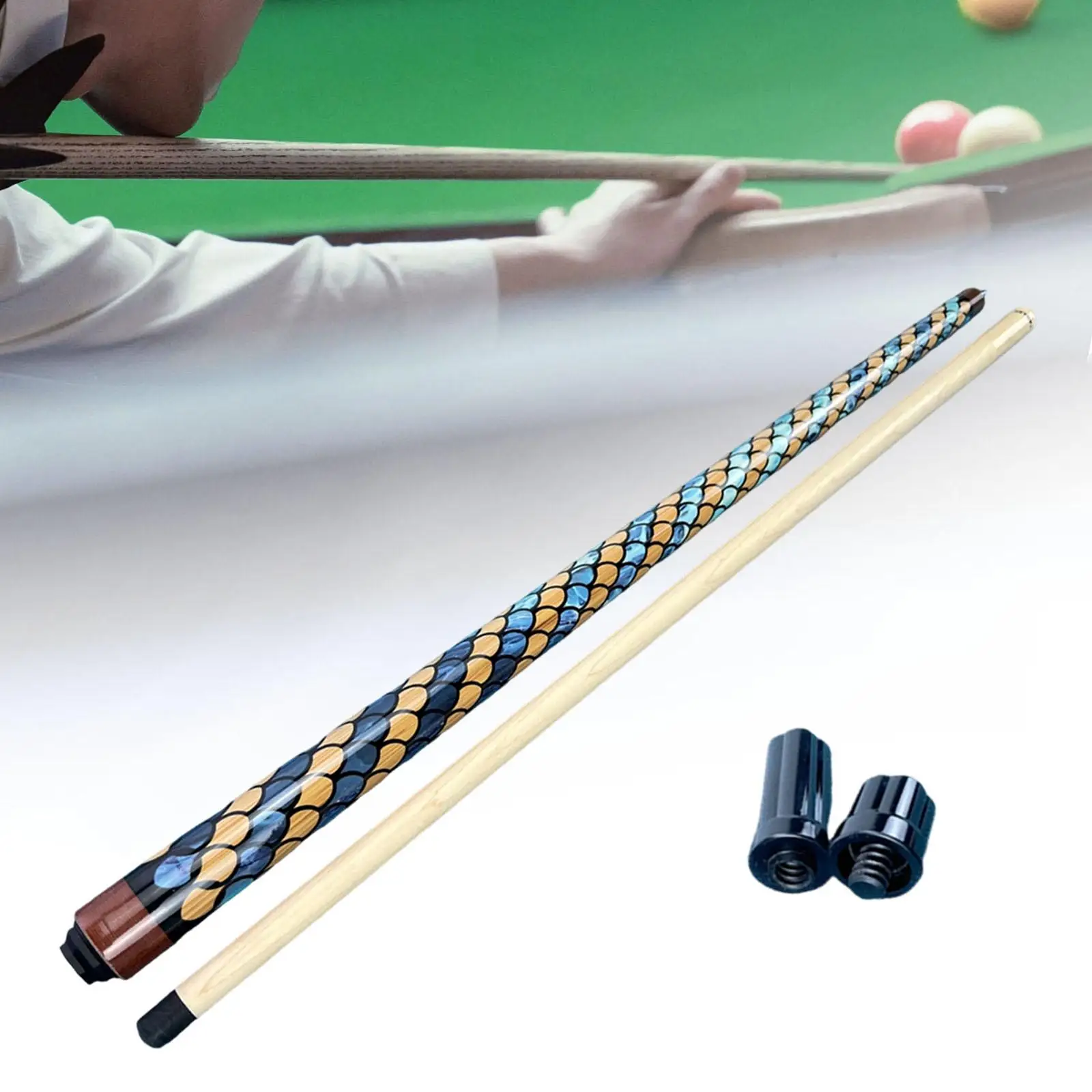 

Billiard Pool Cue, 145cm Long, 13.5mm Head, Break Jump Cue, Pool Stick Wooden for Starters Bar Billiard Players Beginners House