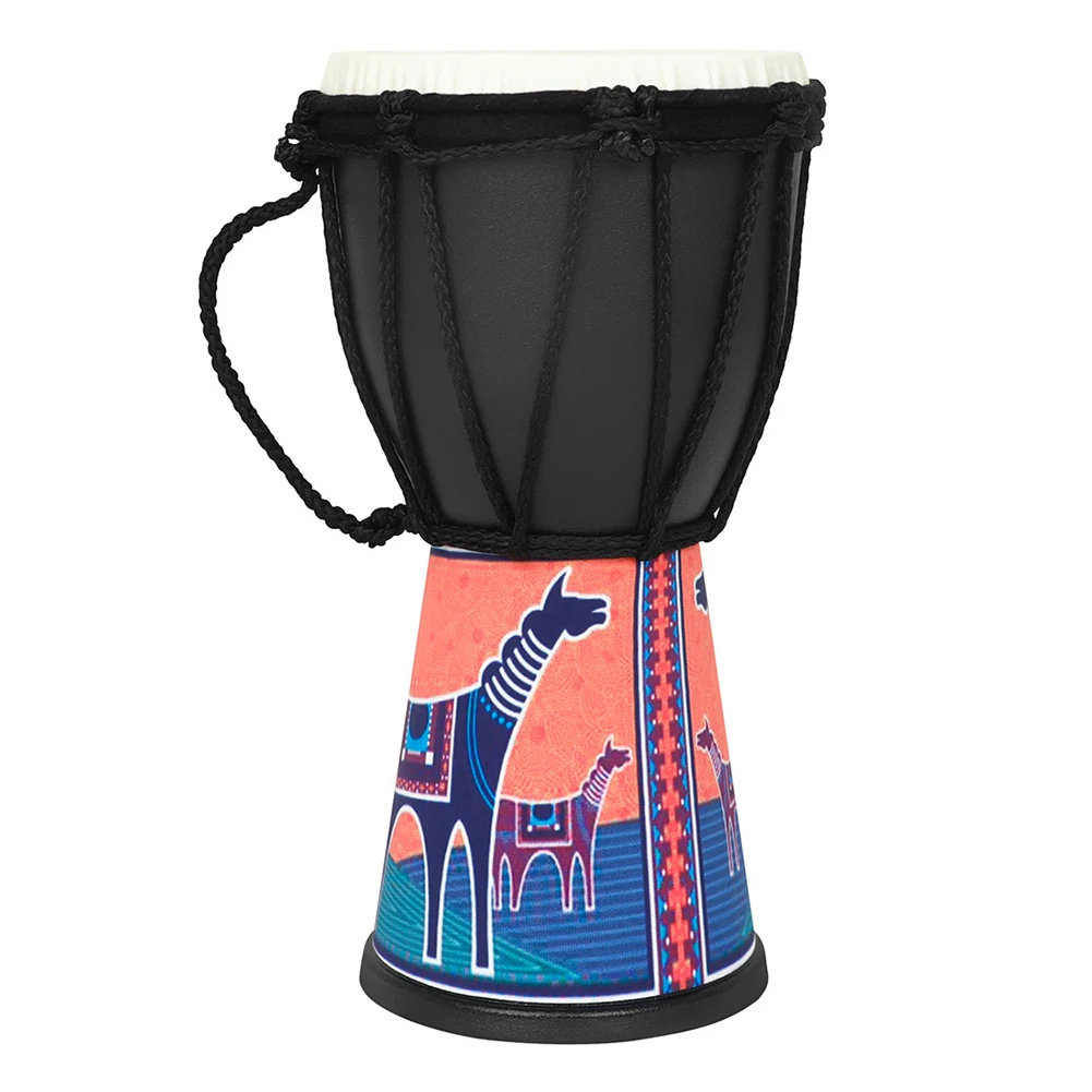 

Барабан джембе Fusion: красочный, ручная резьба, яркий звук, обучающий, легко переносить