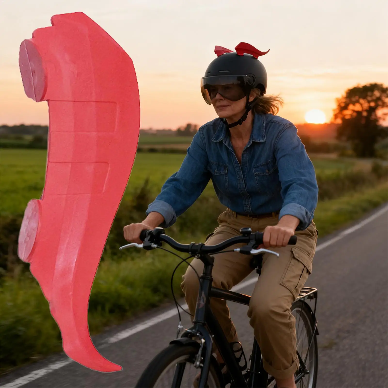 

Helmet Decoration 2 Pieces Cool Decorations Accessories Helmet Horns For Skiing Scooter Outdoor Riding Road Cycling Mountain