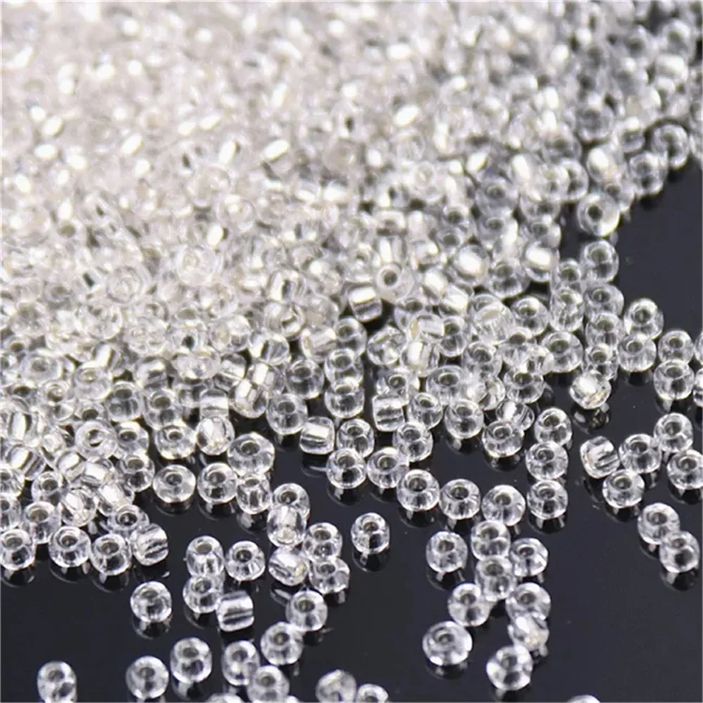 Perles de rocaille en verre tchèque, série blanche, multi-taille, 1.5mm, 2mm, 3mm, 4mm, perles d'espacement rondes pour bijoux à bricoler soi-même, accessoires de vêtements exécutifs