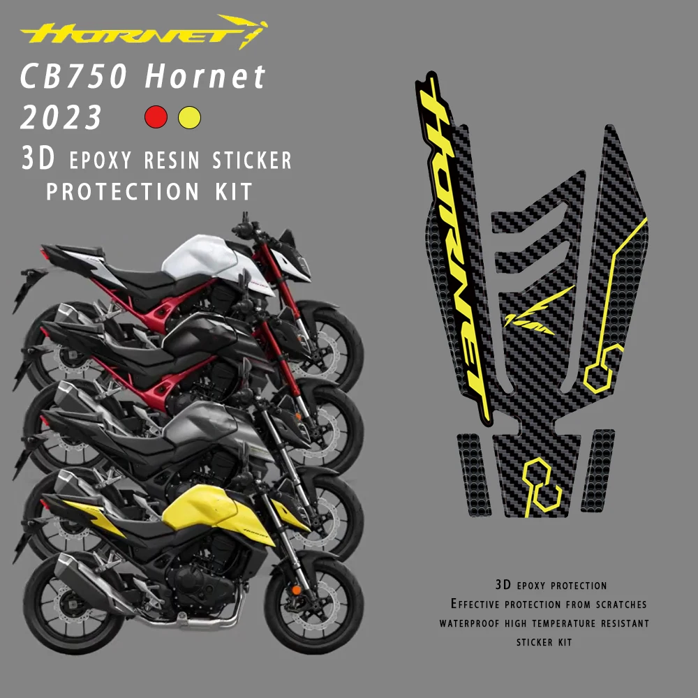 

2023 hornet cb750 Motorcycle accessories 3D Epoxy Resin Sticker tank pad Protection Kit For Honda CB750 CB 750 Hornet 2023 -