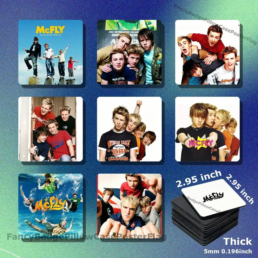 M-Mcfly Band Room On The 2rd Floor DIY Refrigerator Magnet Creativity Handmade Creation Acrylic Fridge Magnetic Sets Accessories