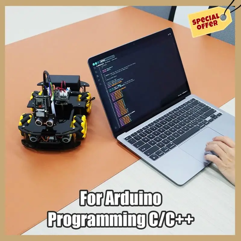 Роботизированный стартерный автомобильный комплект для обучения и развития интеллектуальной автоматизации, полный комплект, как показано на рисунке пластик для программирования Arduino