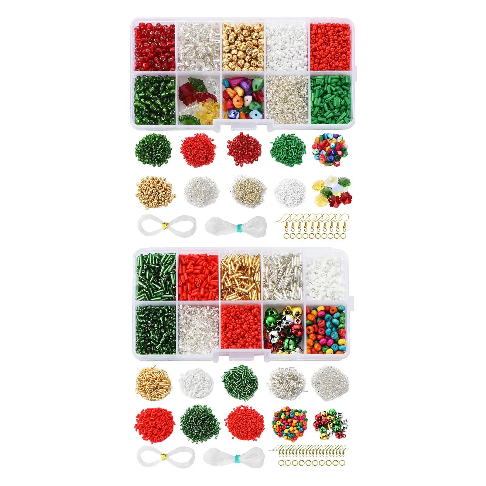 Glass Seed Beads Mixed for Jewelry Making Small Pony Beads Kit Bulk Craft