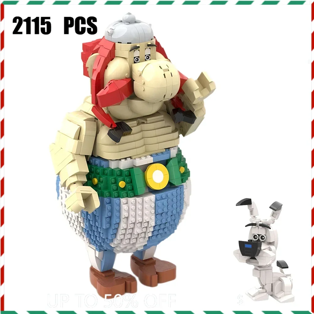 

MOC Asterixs Gauls Building Blocks Set Movie Role Obelix Idefix Dogmatix Brick Block Cartoon Animal Model Toy Gifts