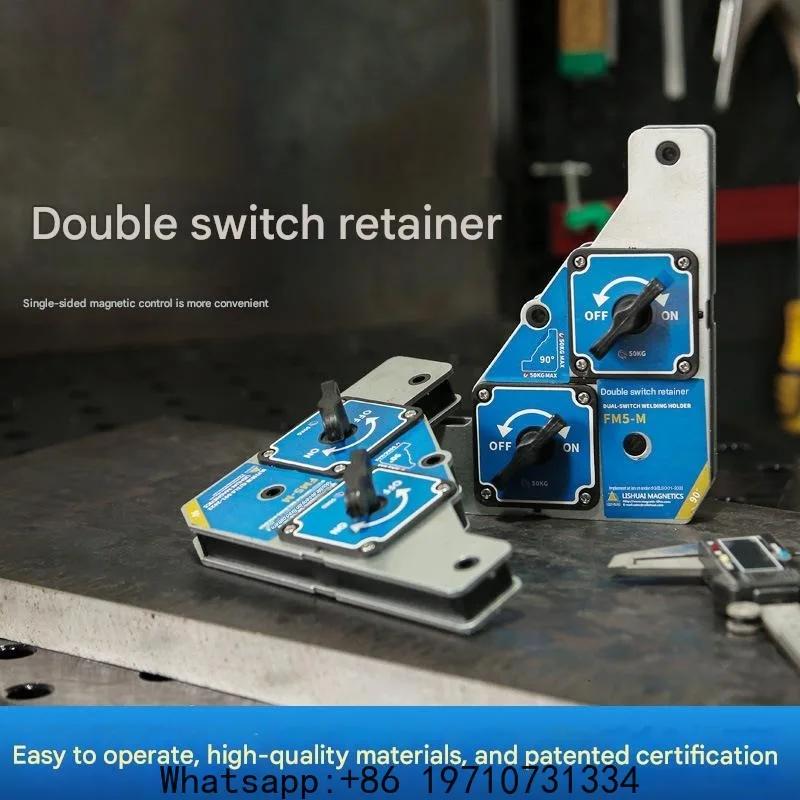 25KG/50KG Welding Magnet Holder 90 Degree on Off Switchable Welding Magnets Angle Support Fixture Tool Magnetic Hand Tools