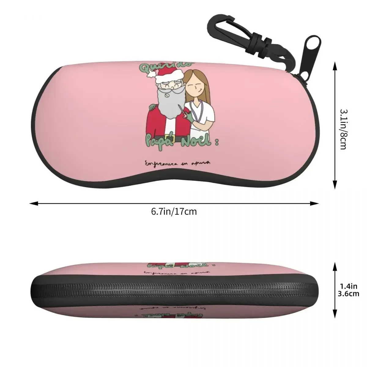 Custom Funny Cartoon Nurse Shell Glasses Case Unisex Travel Health Care Nursing Doctors Eyeglasses Case Sunglasses Protector Box