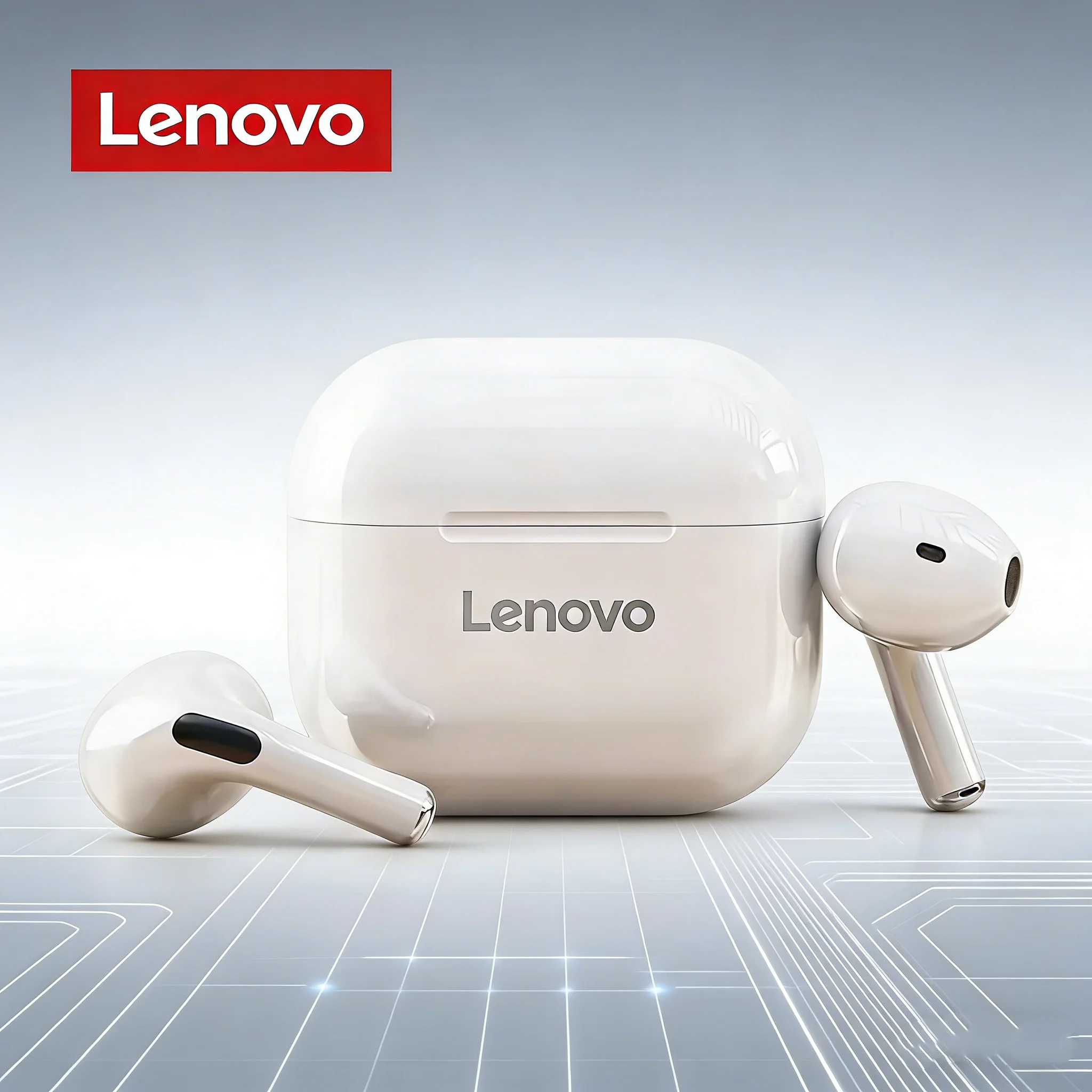 Lenovo LP40 Kopfhörer TWS Wireless Bluetooth 5.0 Ohrhörer Bass Touch Control Stereo Geräuschunterdrückung Lange Standby-Zeit Original Choice
