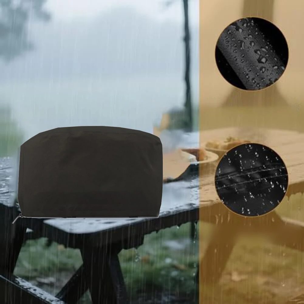 

210D 420D Oxford fabric grill cover for 24 5 by 13 by 19 inch tabletop grill dust rain wind resistant outdoor use
