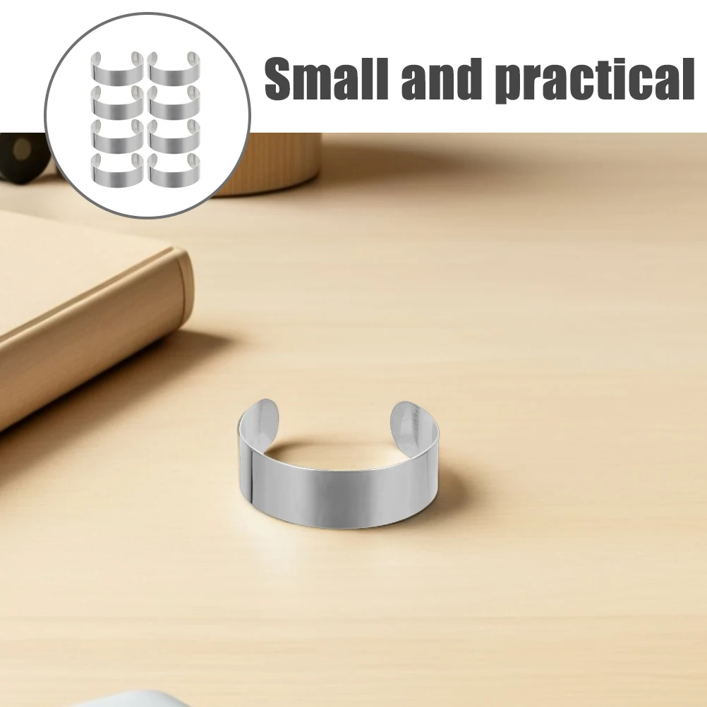 

8pcs Stainless Steel Bracelet Inner Core 304 DIY Bangle blanks Jewelry Making Cuff Adjustable Crafting Accessories