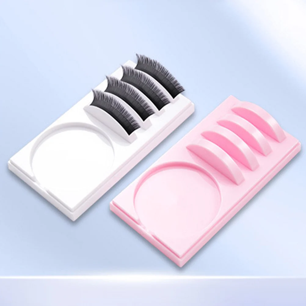 4 pezzi vassoio per colla per pallet per ciglia resistente all'usura display per estensione ciglia supporto per riporre organizzare tamponi strumenti per ciglia