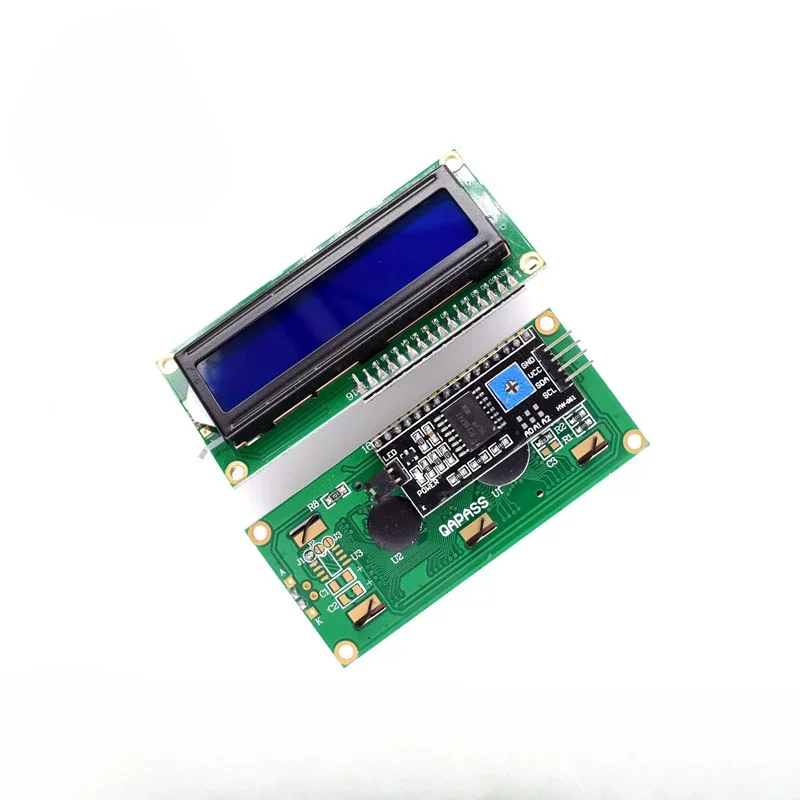 LCD1602 1602 LCD Module Blue / Yellow Green Screen 16x2 Character LCD Display PCF8574T PCF8574 IIC I2C Interface 5V Cables