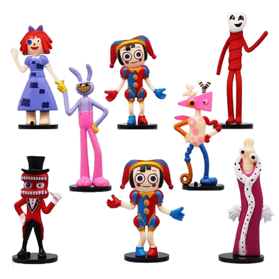 Nueva Figura de Anime Digital de Ragatha/Jax/Pomni del Increíble Circo, Figura de Acción Coleccionable de PVC, Modelo de Muñeca de Juguete