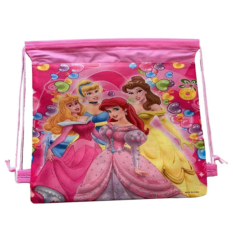 1/6/12/24Pcs Disney Queen Frozen Princess Non-Woven Fabric Bags Cartoon Characters Gift Bags For Boy Kids Birthday Party Favors