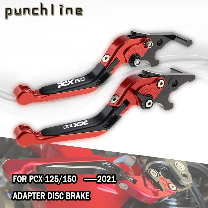 Fit For PCX150 2021 Clutch Levers For PCX150 PCX 150 2021 Folding Extendable Brake Levers Adapter Disc brake