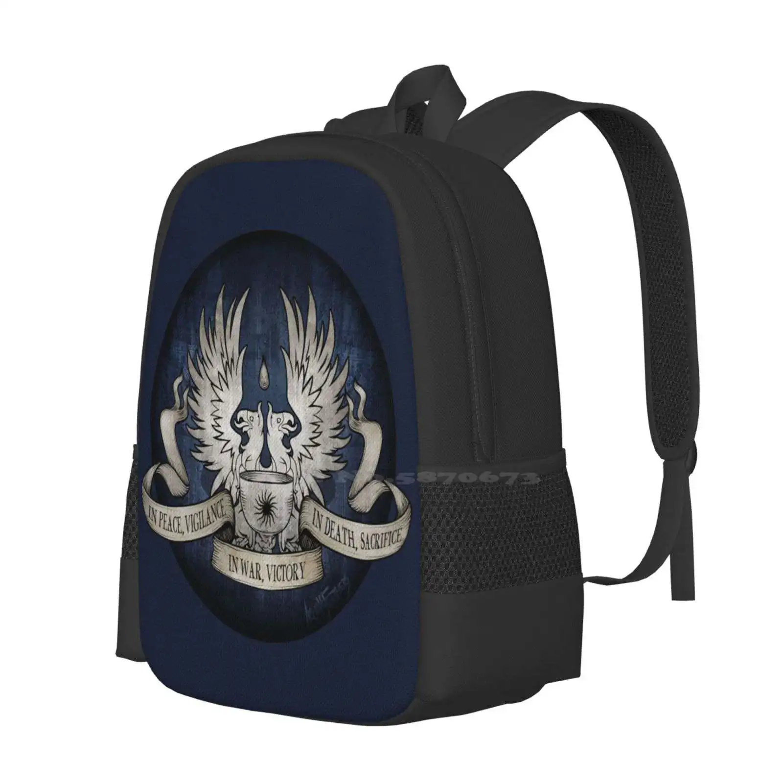 Dragon Age : Grey Warden Rite Hot Sale Backpack Fashion Bags Dragon Age Origins Hero Of Ferelden The Warden Blue Griffons