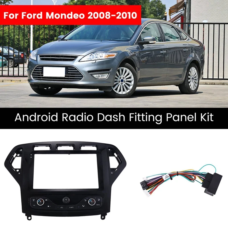 

Car Frame Fascia Adapter Canbus Box Decoder For Ford Mondeo 2008-2010 Android Radio Dash Fitting Panel Kit Replacement