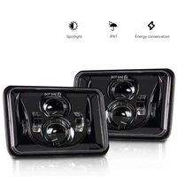 Para Suzuki DRZ400SM DRZ400S DRZ400E 4x6 ""pulgadas faro LED Hi-Lo haz sellado negro lámpara de trabajo de haz alto/bajo