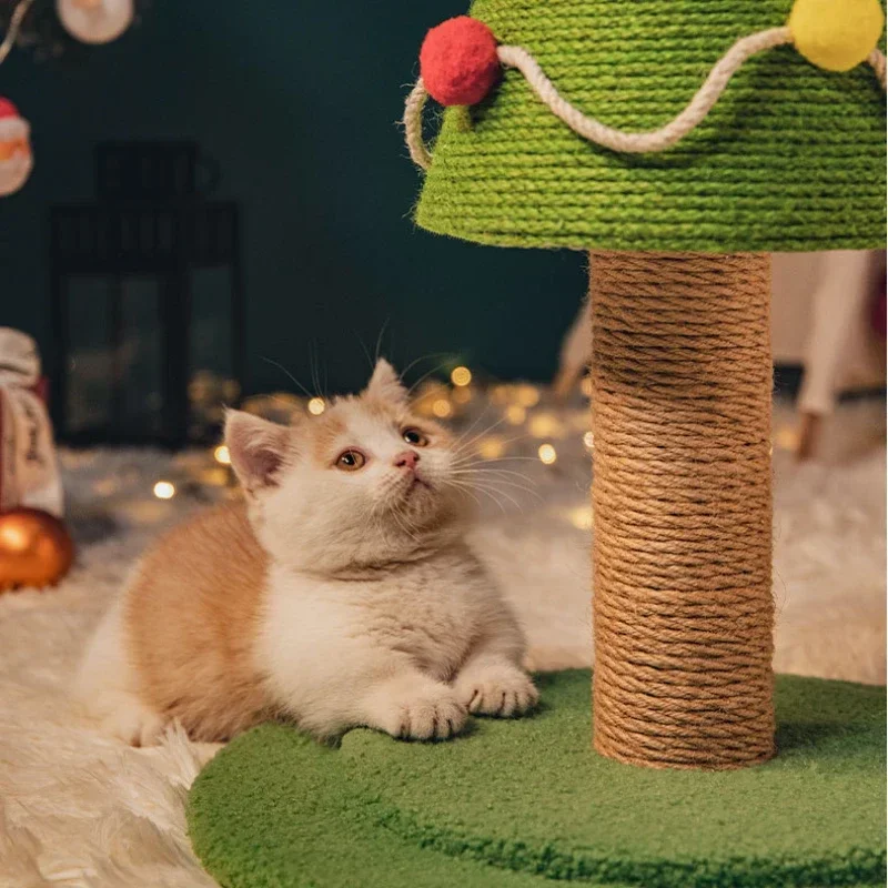 Christmas Tree Cat Crawl Cat Scratcher Board Bed Climbing Frame Tree Climb Toys for Cats House Design Claws Care Pet Scratching