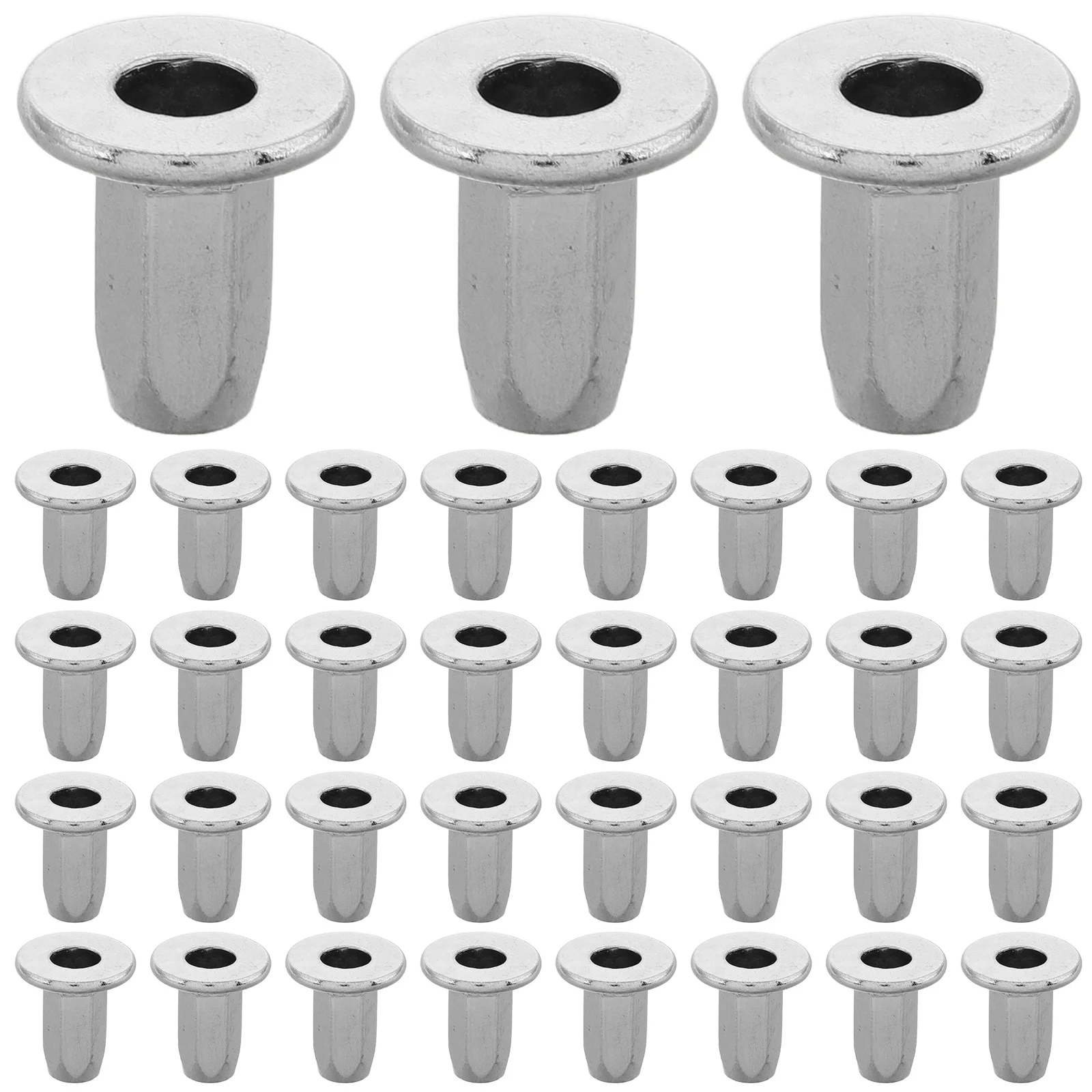 

100pcs Screw Base Metal Fastener Rivets For Car Bumper Clips License Plate Mounting Steel Rivet Nuts Automotive Hardware Bolts