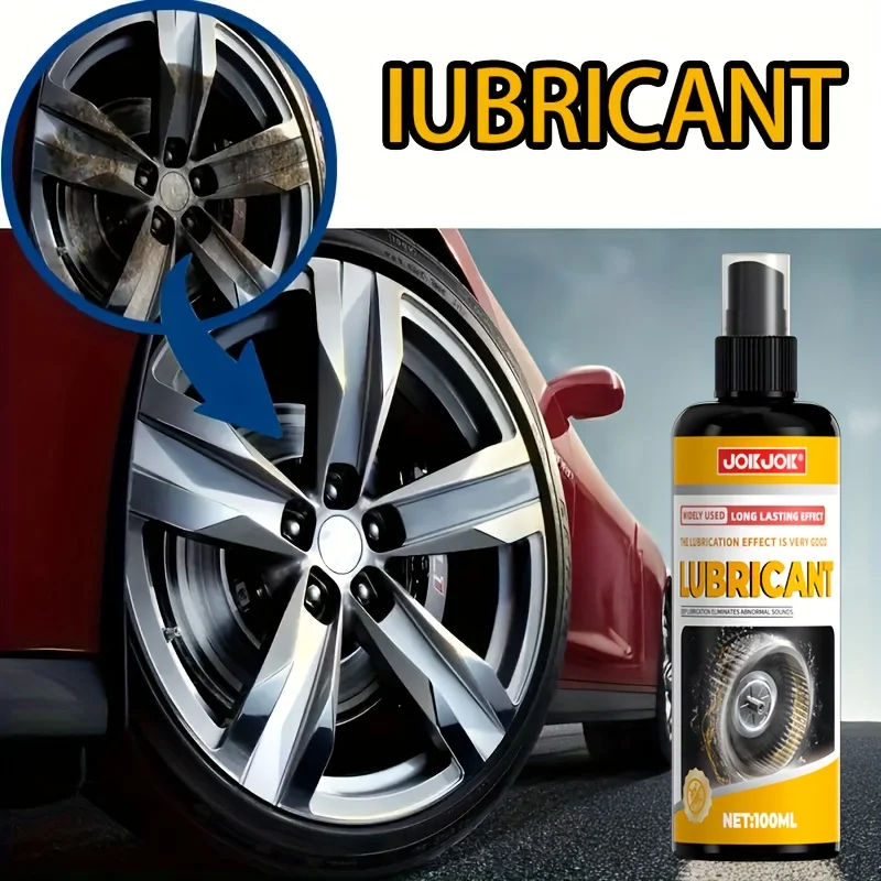 بخاخ تشحيم عجلة السيارة 100 مل - عالمي يقلل الاحتكاك ويحمي المعادن، مثالي لسلاسل السيارة، تركيبة طويلة الأمد بنفسك