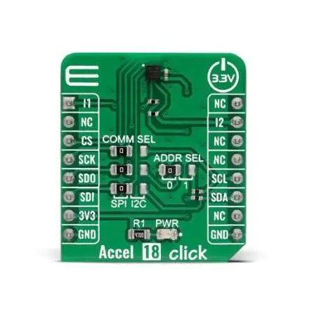 MIKROE-5737  Accel 28 Click LIS2HH12TR Acceleration sensor