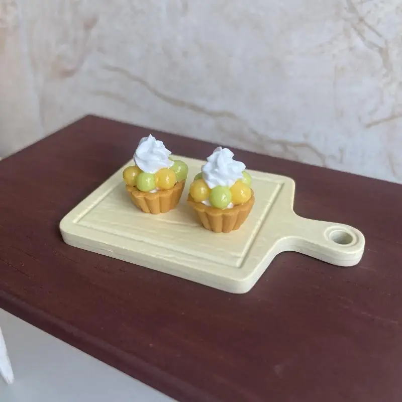 1Pcs Adorable Mini Fruit Tower Cake Simulation for Dollhouse Accessory Kid's Gift