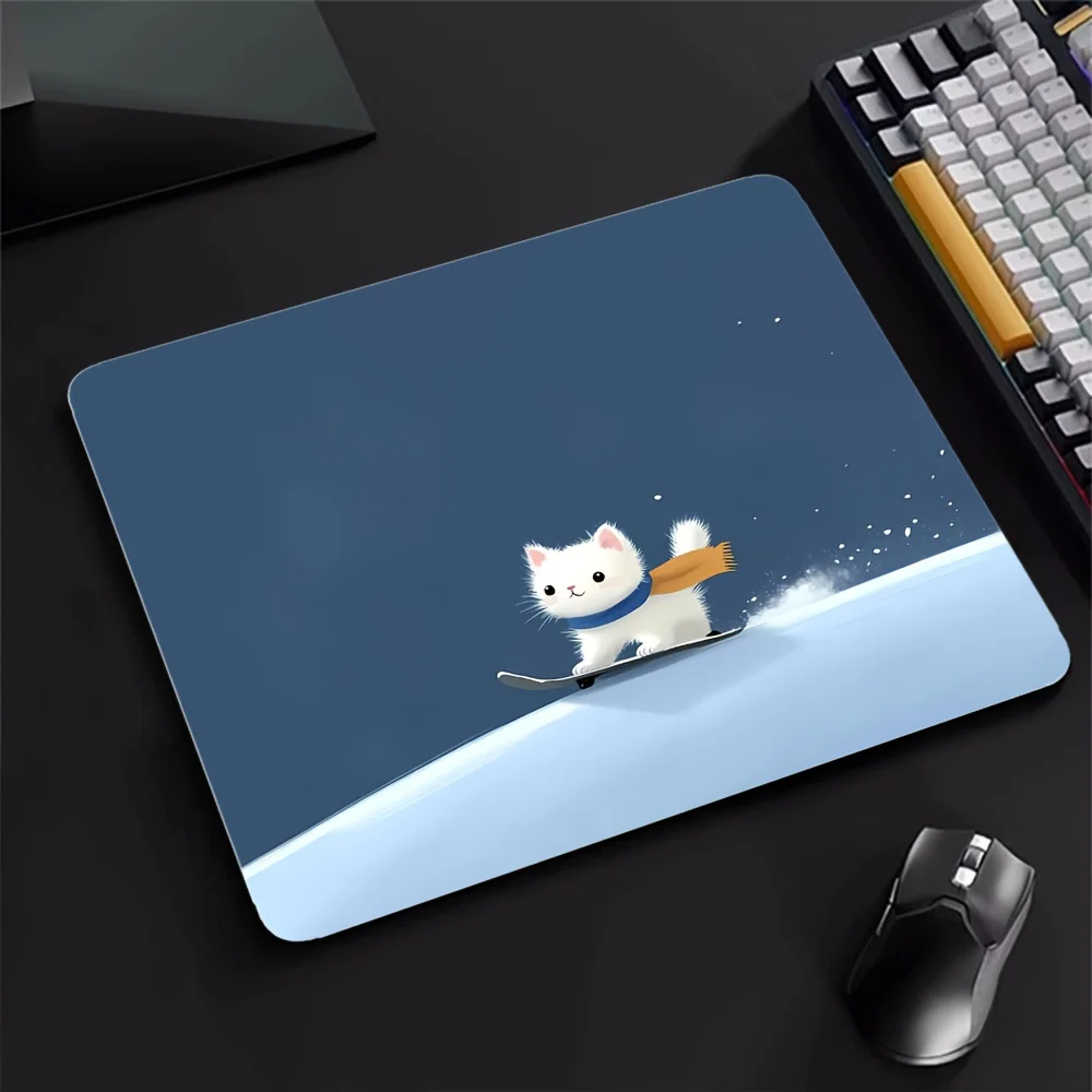 

Cat mini cartoon game mousepad is made of anti-slip rubber and is washable is suitable for both office and home of high quality