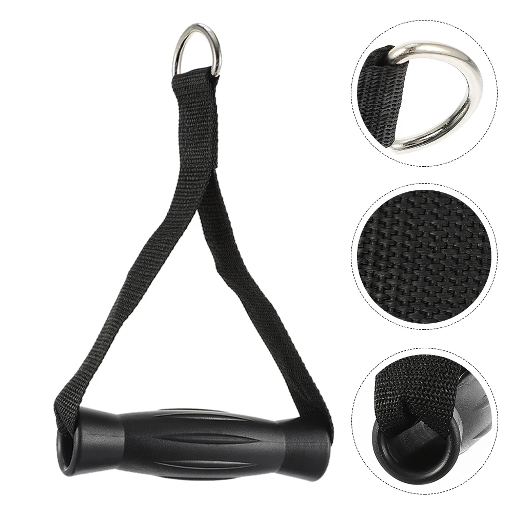 

1pc Fitness Equipment Handles Sturdy Durable Ergonomic Triceps Muscle Training Tool For Gym Home Pulling Down Machine Accessory